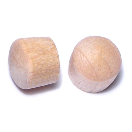 Midwest Fastener 5/16" Birch Wood Round Head Plugs 100PK 08889